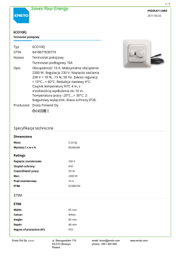 ECO10FJ Termostat pokojowy