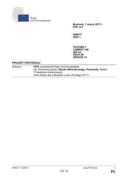6492/17 ADD 1 ama/PAS/mk 1 GIP 1B