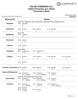 KALISZ POMORSKI D.A. Kalisz Pomorski, gm. Kalisz Pomorski miasto