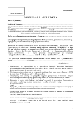 Załącznik nr 1