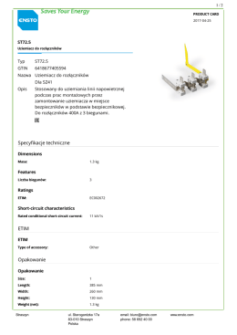 ST72.5 Uziemiacz do rozłącznik&oacute;w