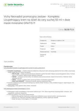 Vichy Neovadiol promocyjny zestaw - Kompleks - Tanie