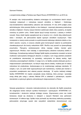 List Prezesa Zarządu