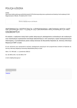 Generuj PDF - Policja Łódzka