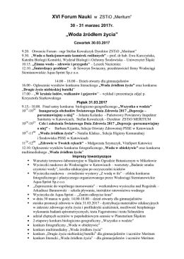Woda źródłem życia