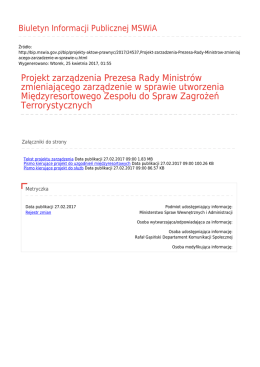 Generuj PDF - Biuletyn Informacji Publicznej MSWiA