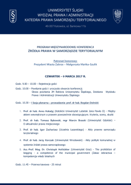 źródła prawa w samorządzie terytorialnym