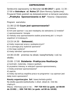 Praktyka Sponsorowania w AA - No