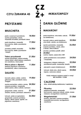 MENU - Czyli Żurawia 45