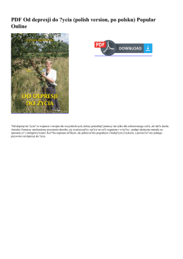 PDF Od depresji do ?ycia (polish version, po polsku)