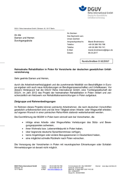 Heimatnahe Rehabilitation in Polen f&uuml;r Versicherte der