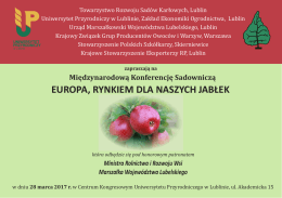 więcej - Towarzystwo Rozwoju Sadów Karłowych