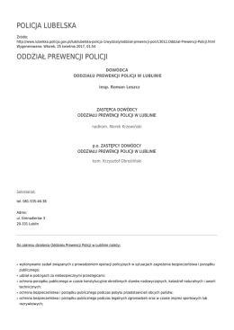 Generuj PDF - Policja Lubelska