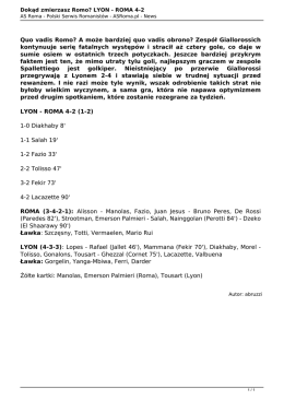 Wersja PDF - AS Roma.pl