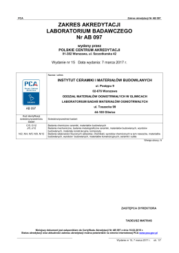 AB 097 - Polskie Centrum Akredytacji