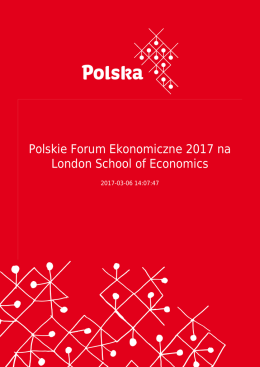 Polskie Forum Ekonomiczne 2017 na London School of Economics