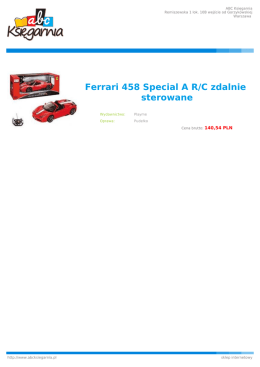 Ferrari 458 Special AR/C zdalnie sterowane