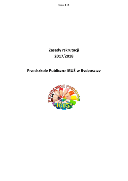 zasady rekrutacji 2017-2018