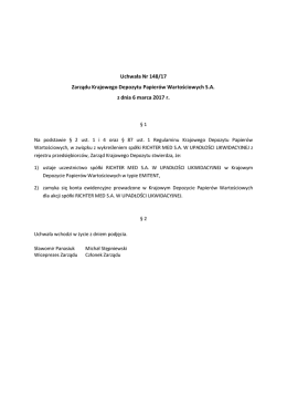 Uchwała Nr 0148-2017