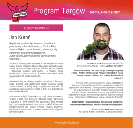Pokazy kulinarne, Targi Babski Dzień 2017