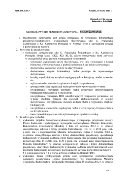 Załącznik 3 do SIWZ OPZ - Skrzyżowanie