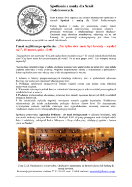 Spotkania z nauką dla Szk&oacute;ł Podstawowych.