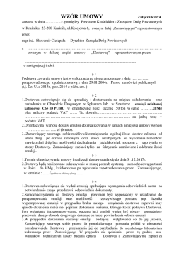 wz&oacute;r umowy