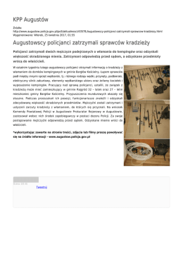 Generuj PDF - KPP August&oacute;w