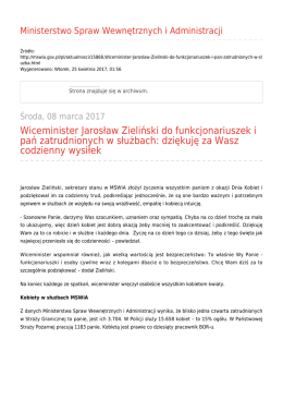 Generuj PDF - Ministerstwo Spraw Wewnętrznych i Administracji