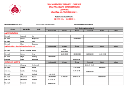 Pobierz Grafik Przyjęć SGL