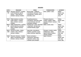 JADŁOSPIS DATA ŚNIADANIE OBIAD PODWIECZOREK