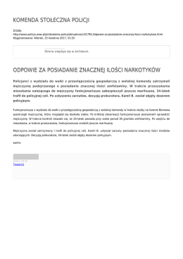 Generuj PDF - Komenda Stołeczna Policji