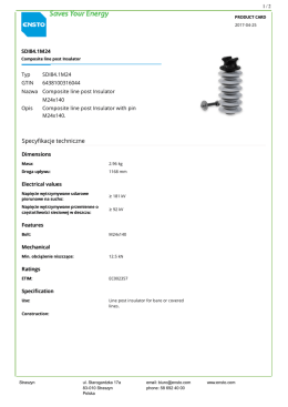 SDI84.1M24 Composite line post Insulator