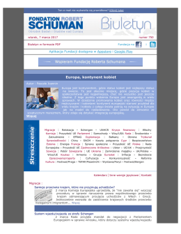 Biuletyn w formacie PDF - La Fondation Robert Schuman