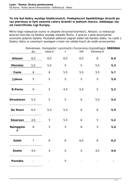 Wersja PDF - AS Roma.pl