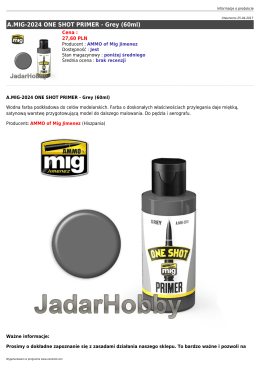 A.MIG-2024 ONE SHOT PRIMER - Grey (60ml)