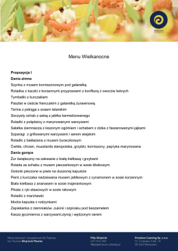 Zobacz przykładowe menu