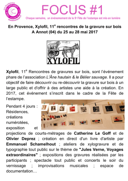 focus #1 - Fête de l`estampe