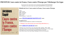 PDF/EPUB Leuro contre la France leuro par