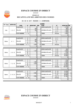 espace course en direct ***** espace course en direct