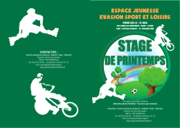 Stage Avril 2017