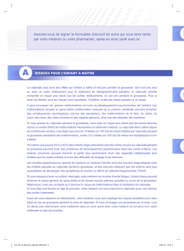 Article sur les symptômes du syndrome valproate