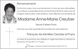 Madame Anne-Marie Creutzer