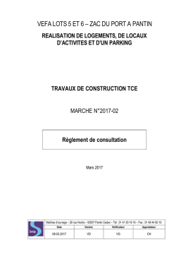vefa lots 5 et 6 – zac du port a pantin