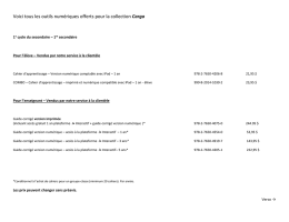 Voici tous les outils numériques offerts pour la collection Cargo