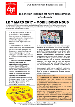 tract 7 mars fonction publique Aulnay