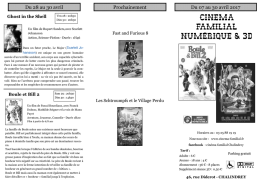 programme ciné b - Cinéma Familial de Chalindrey