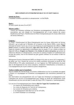 Consultant Formateur sp&eacute;cialis&eacute; en entrepre