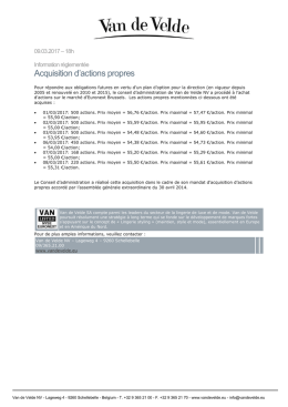 Trading update Q1 2014