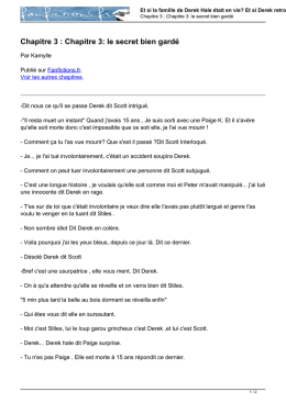Chapitre 3 : Chapitre 3: le secret bien gardé